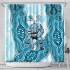 Cronulla Sharks NAIDOC Week 2026 Shower Curtain First Nations of Australia Aboriginal Mascot Rugby