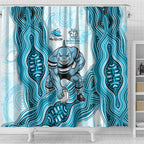 Cronulla Sharks NAIDOC Week 2026 Shower Curtain First Nations of Australia Aboriginal Mascot Rugby