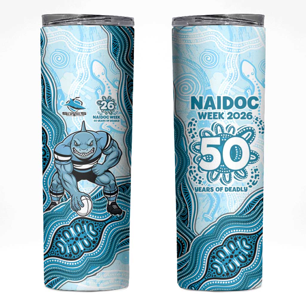 Cronulla Sharks NAIDOC Week 2026 Skinny Tumbler First Nations of Australia Aboriginal Mascot Rugby