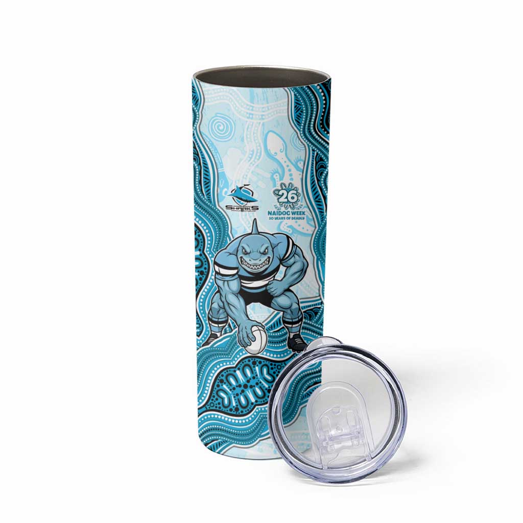 Cronulla Sharks NAIDOC Week 2026 Skinny Tumbler First Nations of Australia Aboriginal Mascot Rugby