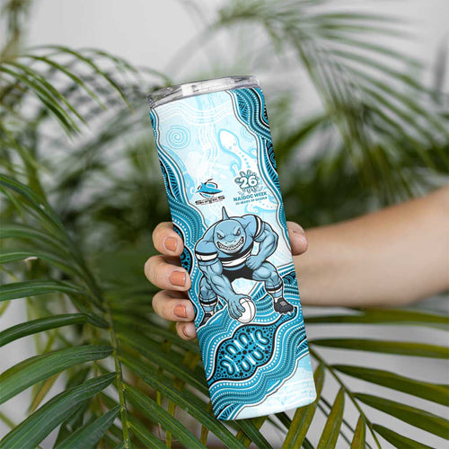 Cronulla Sharks NAIDOC Week 2026 Skinny Tumbler First Nations of Australia Aboriginal Mascot Rugby