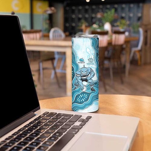 Cronulla Sharks NAIDOC Week 2026 Skinny Tumbler First Nations of Australia Aboriginal Mascot Rugby