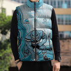 Cronulla Sharks NAIDOC Week 2026 Sleeveless Puffer Jacket First Nations of Australia Aboriginal Mascot Rugby