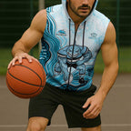 Cronulla Sharks NAIDOC Week 2026 Sleeveless Zip Hoodie First Nations of Australia Aboriginal Mascot Rugby