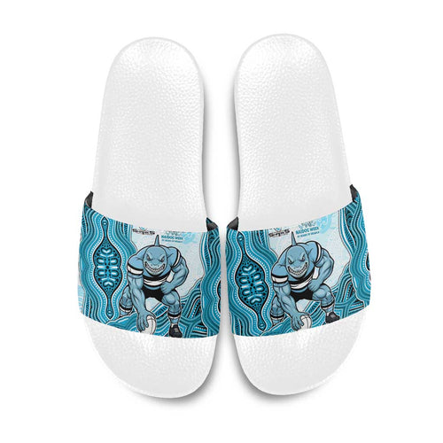 Cronulla Sharks NAIDOC Week 2026 Slide Sandals First Nations of Australia Aboriginal Mascot Rugby