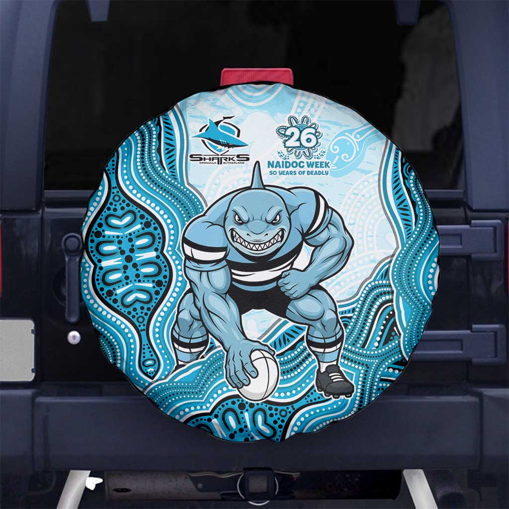 Cronulla Sharks NAIDOC Week 2026 Spare Tire Cover First Nations of Australia Aboriginal Mascot Rugby