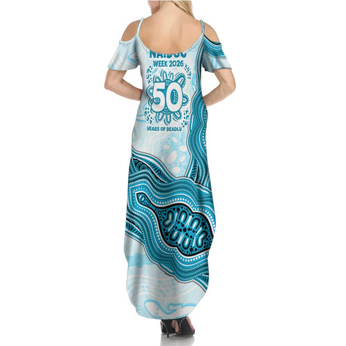 Cronulla Sharks NAIDOC Week 2026 Summer Maxi Dress First Nations of Australia Aboriginal Mascot Rugby