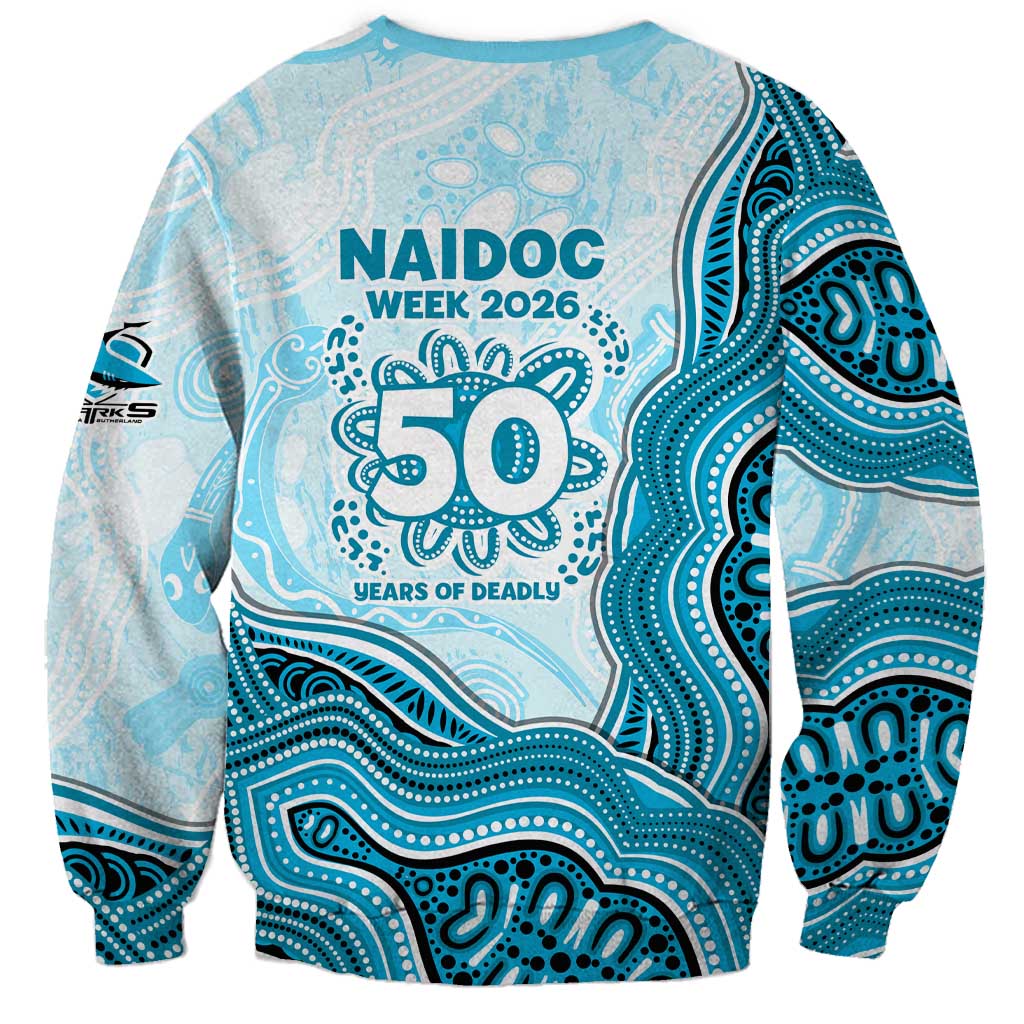 Cronulla Sharks NAIDOC Week 2026 Sweatshirt First Nations of Australia Aboriginal Mascot Rugby