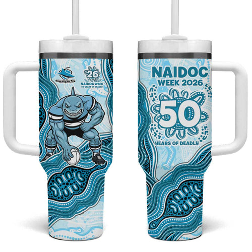 Cronulla Sharks NAIDOC Week 2026 Tumbler With Handle First Nations of Australia Aboriginal Mascot Rugby