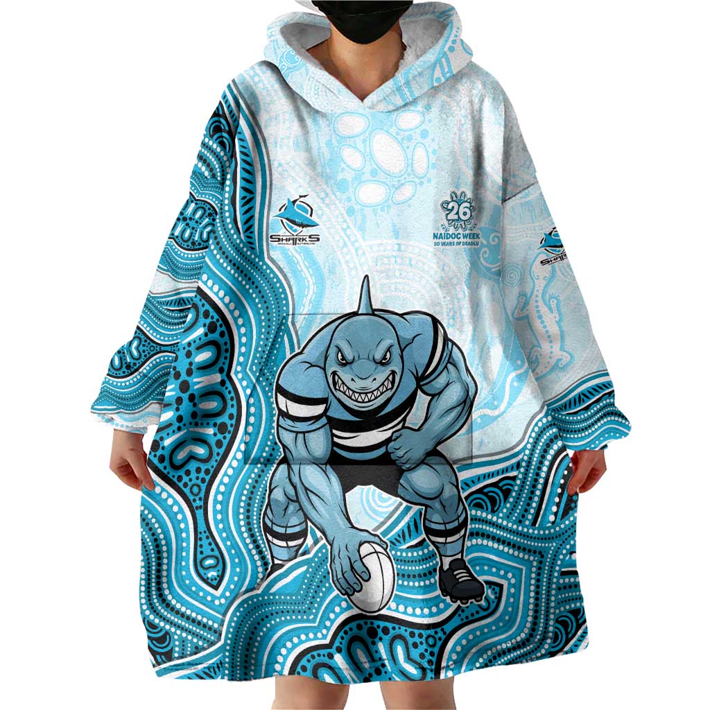 Cronulla Sharks NAIDOC Week 2026 Wearable Blanket Hoodie First Nations of Australia Aboriginal Mascot Rugby