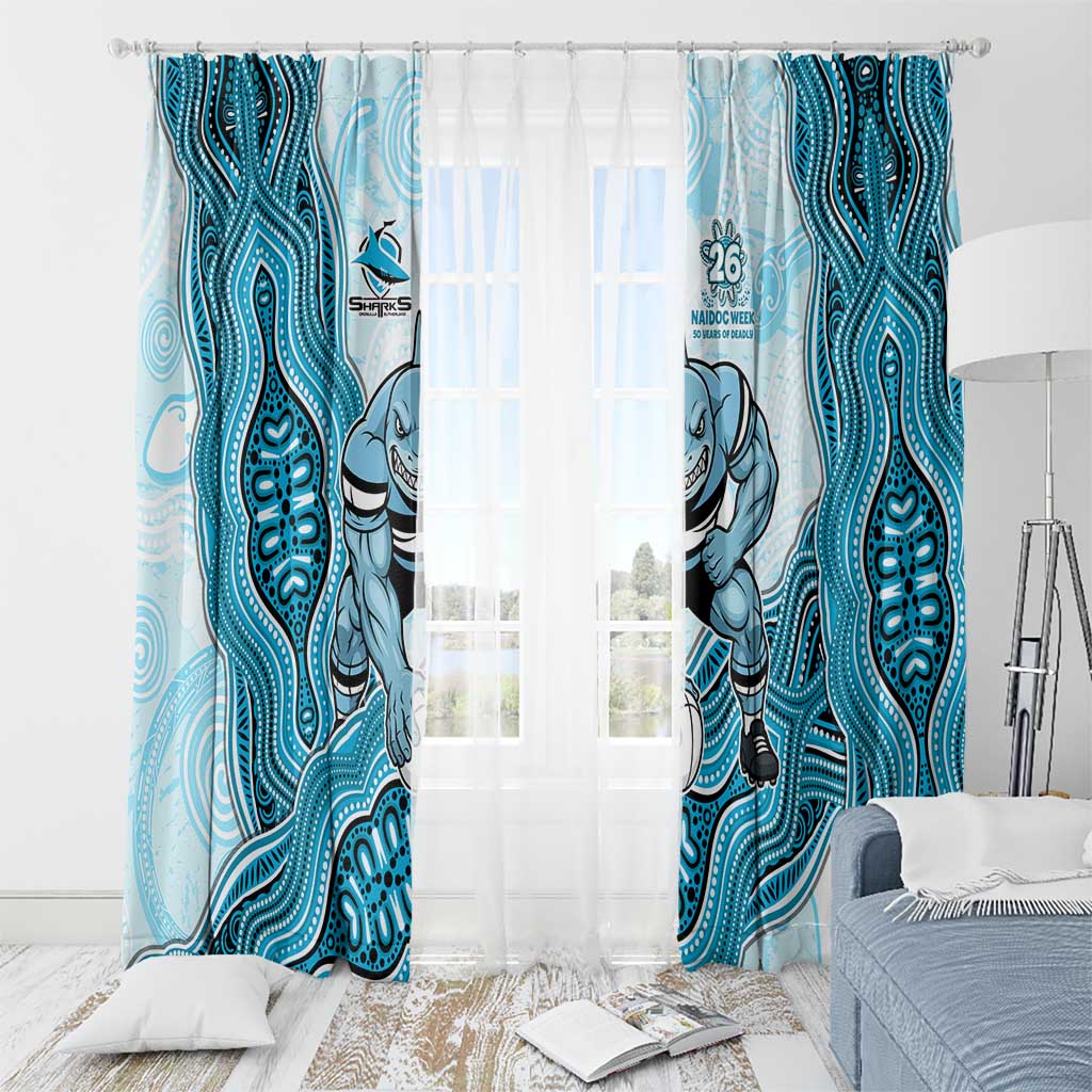Cronulla Sharks NAIDOC Week 2026 Window Curtain First Nations of Australia Aboriginal Mascot Rugby