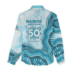 Cronulla Sharks NAIDOC Week 2026 Women Casual Shirt First Nations of Australia Aboriginal Mascot Rugby
