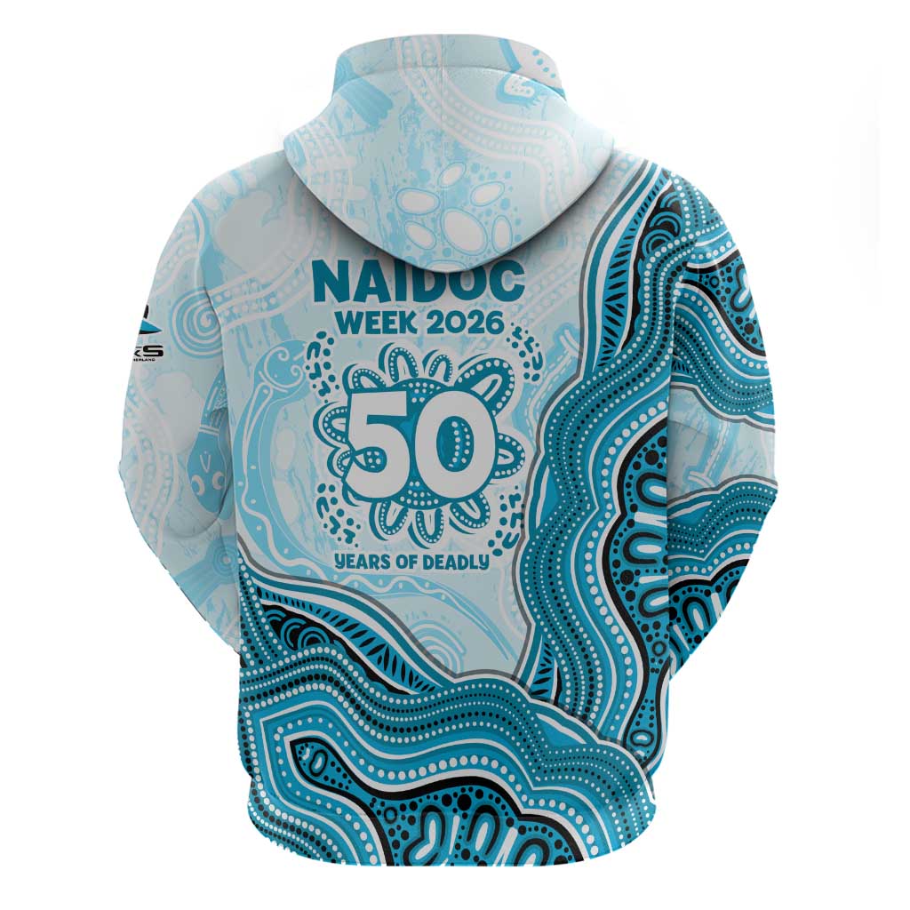 Cronulla Sharks NAIDOC Week 2026 Zip Hoodie First Nations of Australia Aboriginal Mascot Rugby