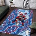 Newcastle Knights NAIDOC Week 2026 Area Rug First Nations of Australia Aboriginal Mascot Rugby