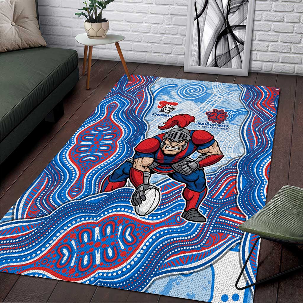 Newcastle Knights NAIDOC Week 2026 Area Rug First Nations of Australia Aboriginal Mascot Rugby