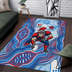 Newcastle Knights NAIDOC Week 2026 Area Rug First Nations of Australia Aboriginal Mascot Rugby