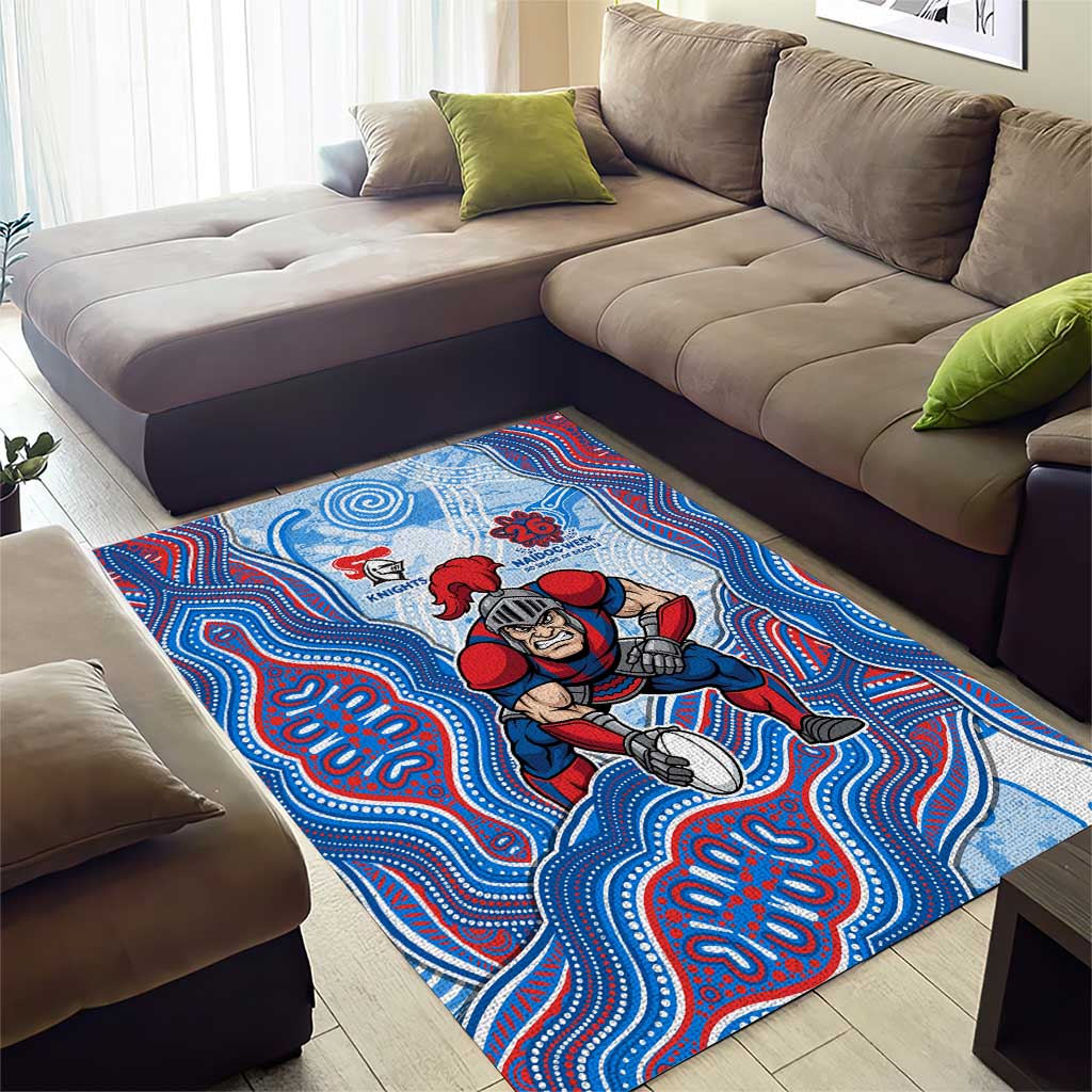 Newcastle Knights NAIDOC Week 2026 Area Rug First Nations of Australia Aboriginal Mascot Rugby