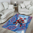 Newcastle Knights NAIDOC Week 2026 Area Rug First Nations of Australia Aboriginal Mascot Rugby