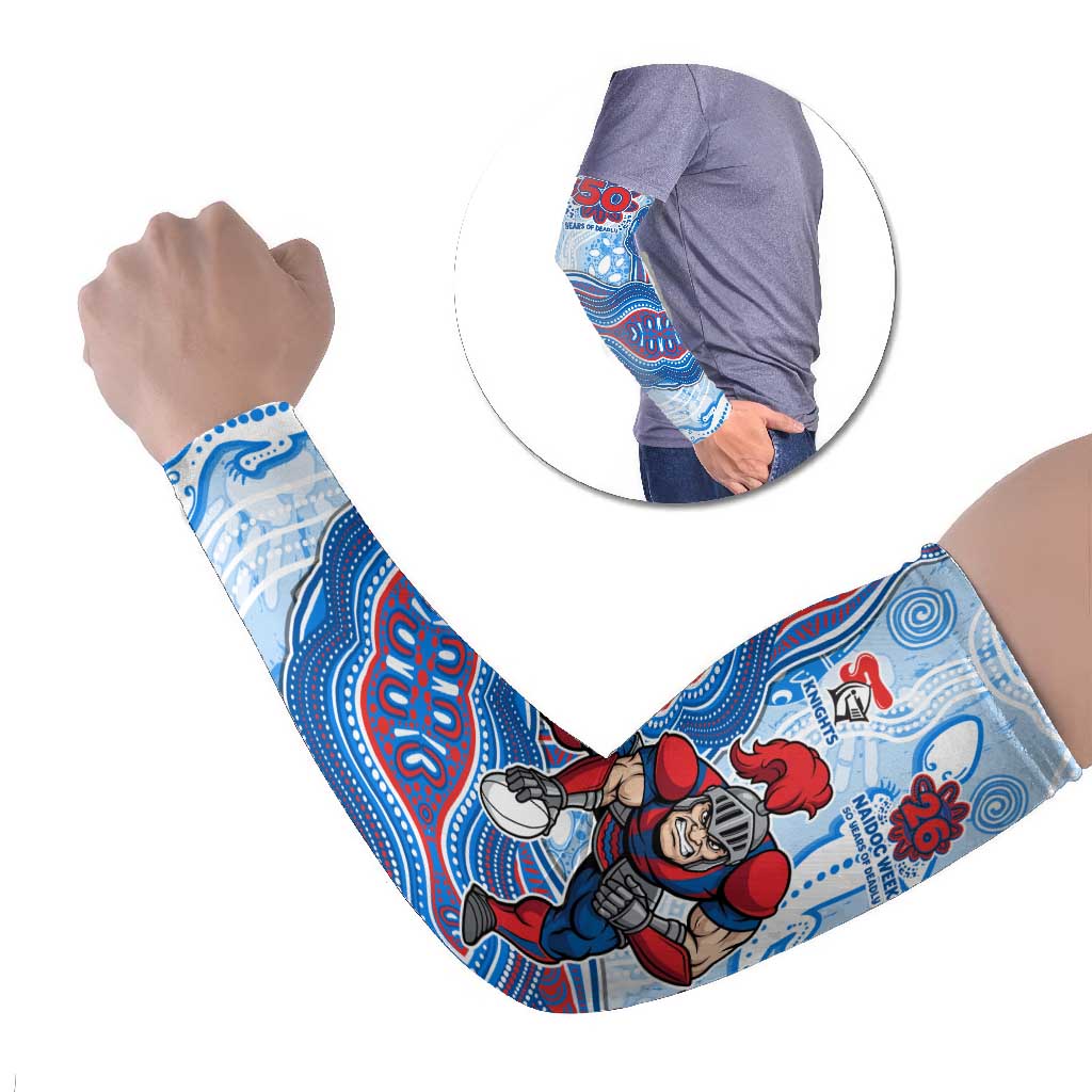 Newcastle Knights NAIDOC Week 2026 Arm Sleeves First Nations of Australia Aboriginal Mascot Rugby