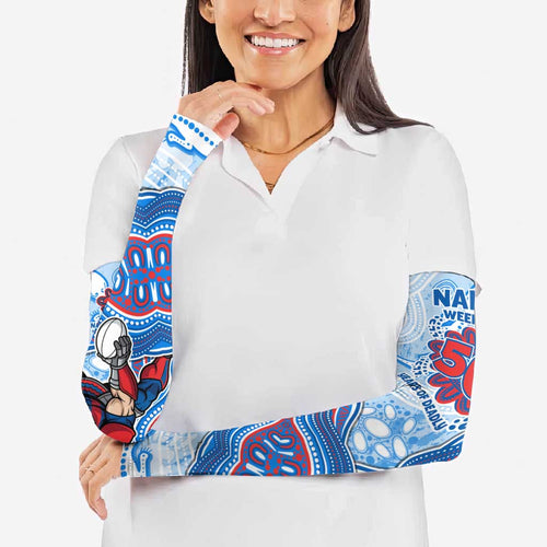 Newcastle Knights NAIDOC Week 2026 Arm Sleeves First Nations of Australia Aboriginal Mascot Rugby