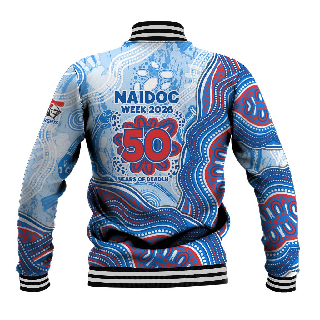 Newcastle Knights NAIDOC Week 2026 Baseball Jacket First Nations of Australia Aboriginal Mascot Rugby