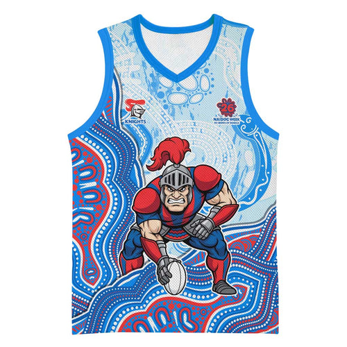 Newcastle Knights NAIDOC Week 2026 Basketball Jersey First Nations of Australia Aboriginal Mascot Rugby