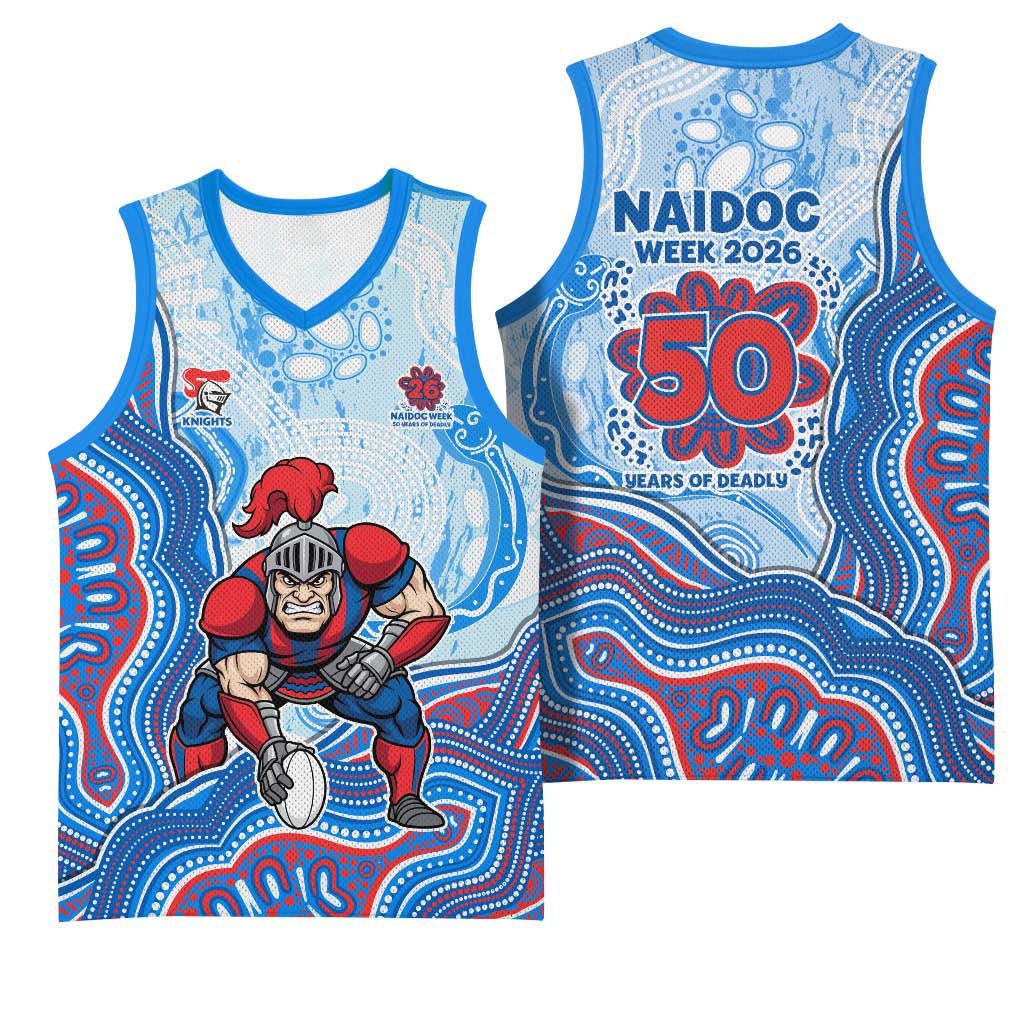Newcastle Knights NAIDOC Week 2026 Basketball Jersey First Nations of Australia Aboriginal Mascot Rugby