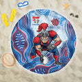 Newcastle Knights NAIDOC Week 2026 Beach Blanket First Nations of Australia Aboriginal Mascot Rugby
