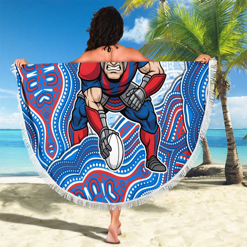 Newcastle Knights NAIDOC Week 2026 Beach Blanket First Nations of Australia Aboriginal Mascot Rugby