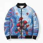 Newcastle Knights NAIDOC Week 2026 Bomber Puffer Jacket First Nations of Australia Aboriginal Mascot Rugby