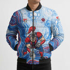 Newcastle Knights NAIDOC Week 2026 Bomber Puffer Jacket First Nations of Australia Aboriginal Mascot Rugby