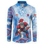Newcastle Knights NAIDOC Week 2026 Button Sweatshirt First Nations of Australia Aboriginal Mascot Rugby