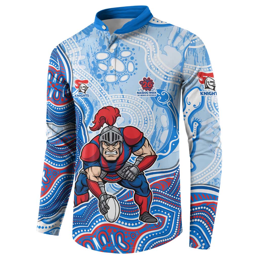Newcastle Knights NAIDOC Week 2026 Button Sweatshirt First Nations of Australia Aboriginal Mascot Rugby