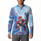 Newcastle Knights NAIDOC Week 2026 Button Sweatshirt First Nations of Australia Aboriginal Mascot Rugby
