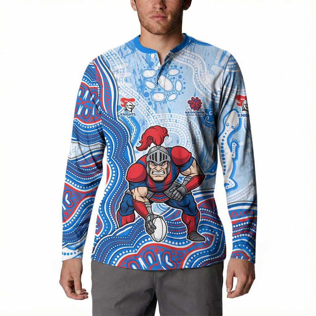 Newcastle Knights NAIDOC Week 2026 Button Sweatshirt First Nations of Australia Aboriginal Mascot Rugby