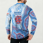 Newcastle Knights NAIDOC Week 2026 Button Sweatshirt First Nations of Australia Aboriginal Mascot Rugby