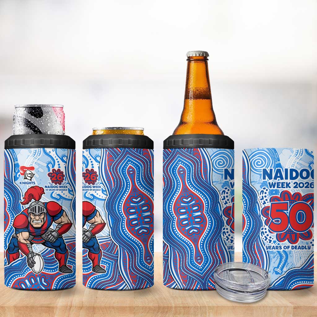 Newcastle Knights NAIDOC Week 2026 4 in 1 Can Cooler Tumbler First Nations of Australia Aboriginal Mascot Rugby