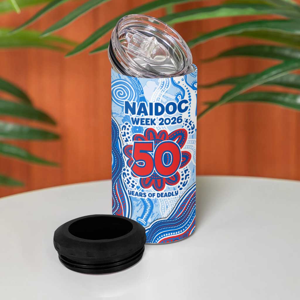 Newcastle Knights NAIDOC Week 2026 4 in 1 Can Cooler Tumbler First Nations of Australia Aboriginal Mascot Rugby