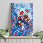 Newcastle Knights NAIDOC Week 2026 Canvas Wall Art First Nations of Australia Aboriginal Mascot Rugby