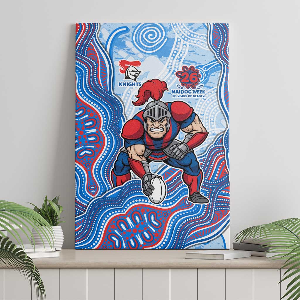 Newcastle Knights NAIDOC Week 2026 Canvas Wall Art First Nations of Australia Aboriginal Mascot Rugby