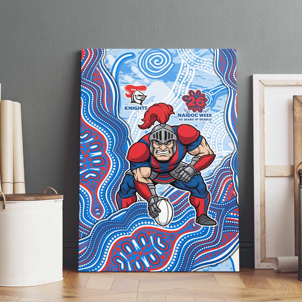 Newcastle Knights NAIDOC Week 2026 Canvas Wall Art First Nations of Australia Aboriginal Mascot Rugby