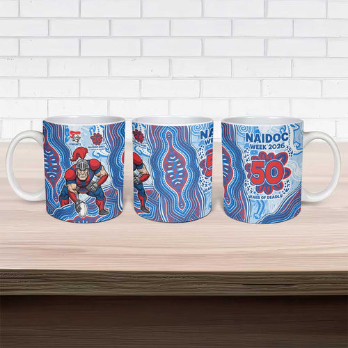 Newcastle Knights NAIDOC Week 2026 Ceramic Mug First Nations of Australia Aboriginal Mascot Rugby