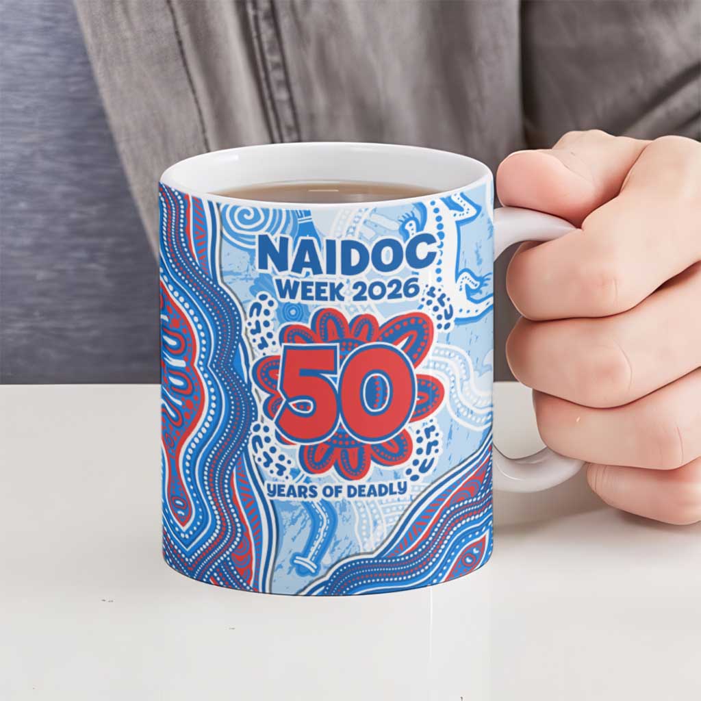 Newcastle Knights NAIDOC Week 2026 Ceramic Mug First Nations of Australia Aboriginal Mascot Rugby
