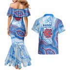 Newcastle Knights NAIDOC Week 2026 Couples Matching Mermaid Dress and Hawaiian Shirt First Nations of Australia Aboriginal Mascot Rugby