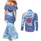 Newcastle Knights NAIDOC Week 2026 Couples Matching Mermaid Dress and Long Sleeve Button Shirt First Nations of Australia Aboriginal Mascot Rugby
