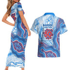 Newcastle Knights NAIDOC Week 2026 Couples Matching Short Sleeve Bodycon Dress and Hawaiian Shirt First Nations of Australia Aboriginal Mascot Rugby