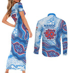 Newcastle Knights NAIDOC Week 2026 Couples Matching Short Sleeve Bodycon Dress and Long Sleeve Button Shirt First Nations of Australia Aboriginal Mascot Rugby