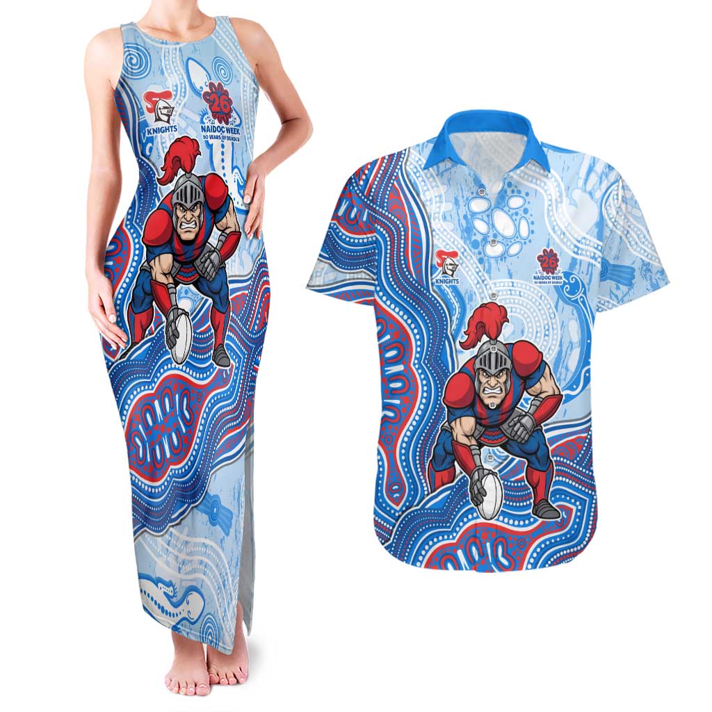 Newcastle Knights NAIDOC Week 2026 Couples Matching Tank Maxi Dress and Hawaiian Shirt First Nations of Australia Aboriginal Mascot Rugby