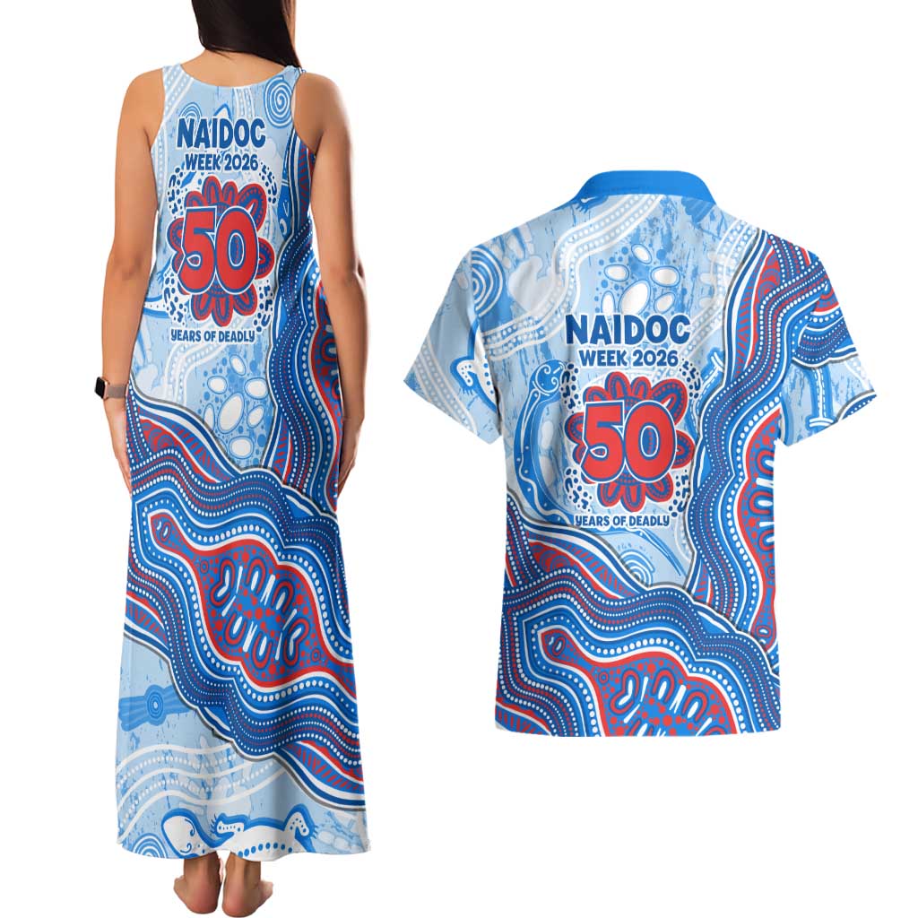 Newcastle Knights NAIDOC Week 2026 Couples Matching Tank Maxi Dress and Hawaiian Shirt First Nations of Australia Aboriginal Mascot Rugby