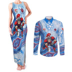 Newcastle Knights NAIDOC Week 2026 Couples Matching Tank Maxi Dress and Long Sleeve Button Shirt First Nations of Australia Aboriginal Mascot Rugby